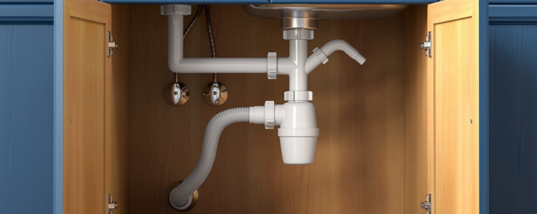 Kitchen sink and dishwasher water shut off valve