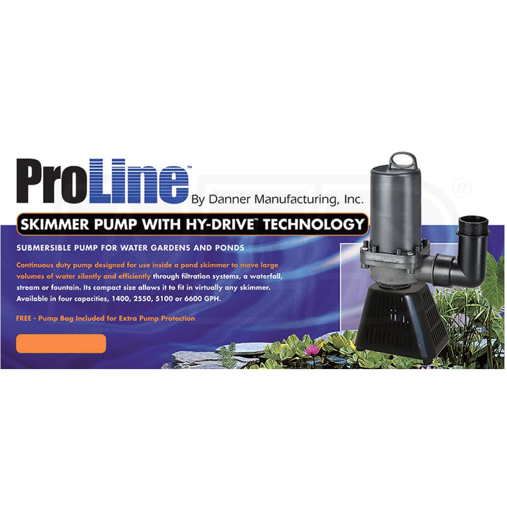 Pondmaster ProLine HY-DRIVE - 6600 GPH High Head Skimmer Pump ...