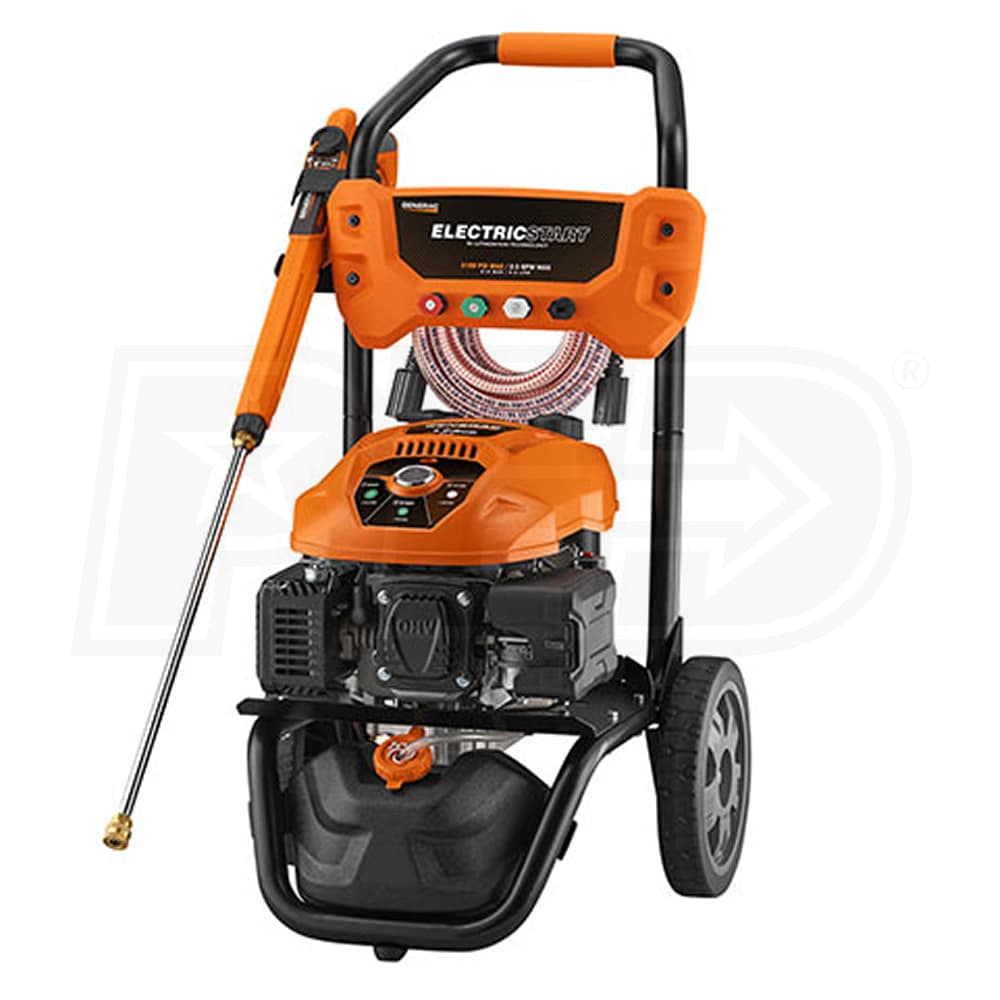 Generac 3100 PSI (Gas - Cold Water) Pressure Washer W/ Electric Start ...