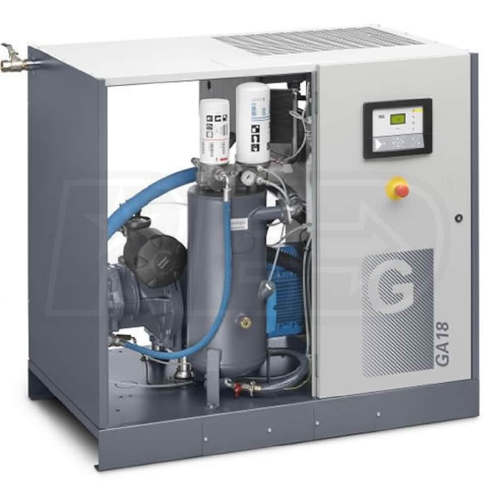 Atlas Copco Ga Workplace Hp Tankless Rotary Screw Air Compressor