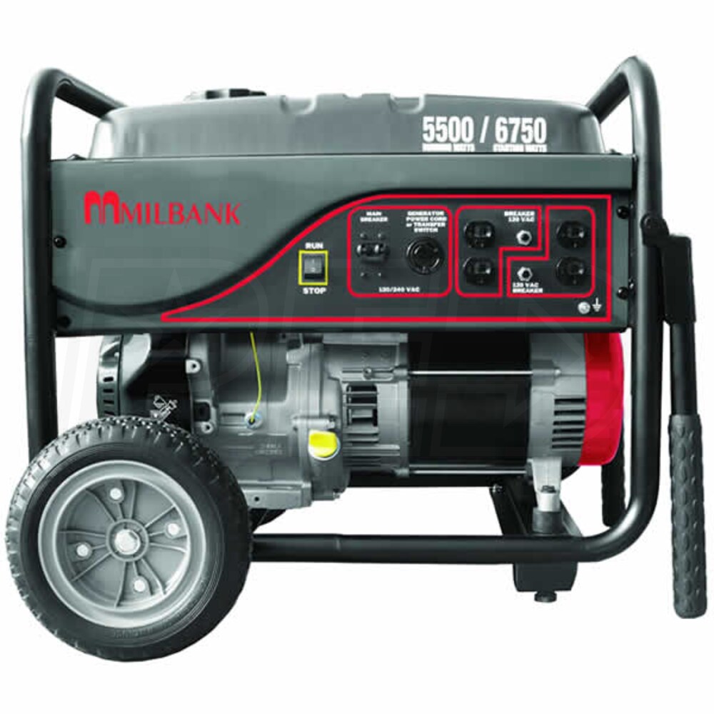 Milbank MPG6000S - 6000 Watt Storm Responder Portable Generator w/ 25 ...