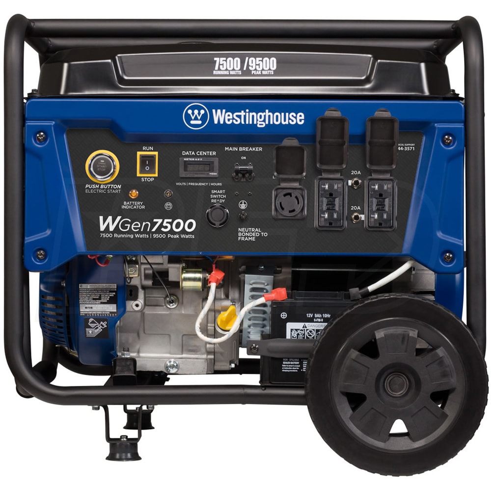 Westinghouse WGen7500 - 7500 Watt Electric Start Portable Generator w ...