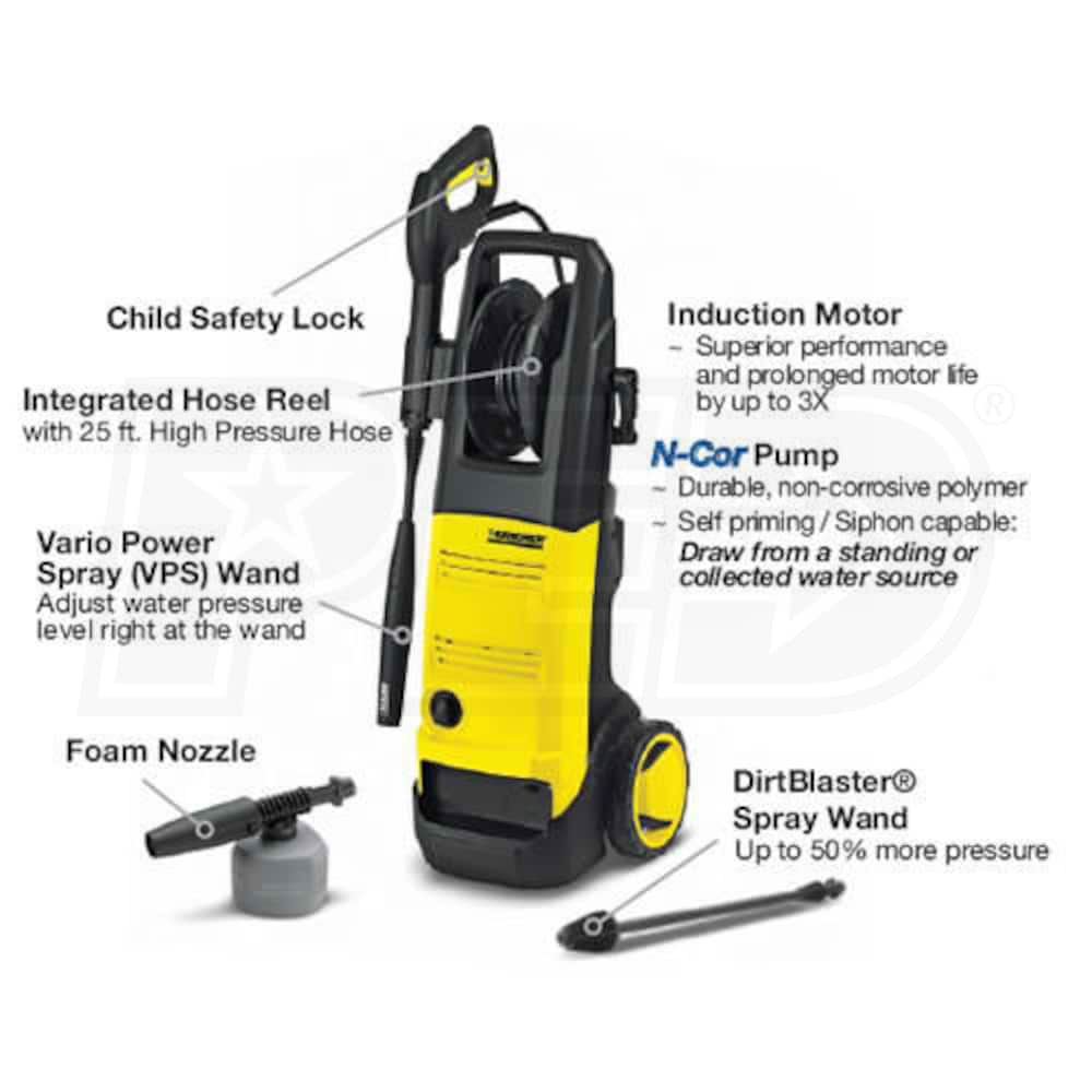 Karcher 2000 PSI Electric Cold Water Pressure Washer Karcher K5 68