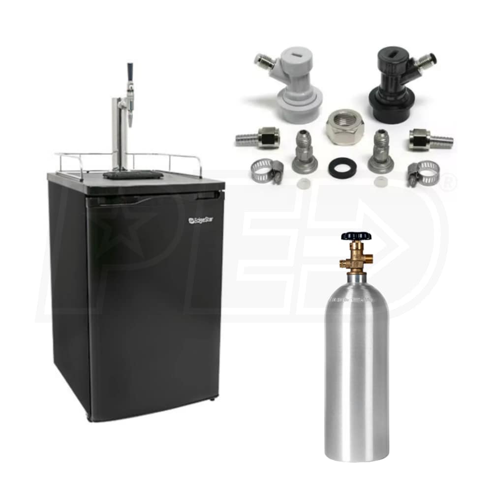 Edgestar 20 inch wide kegerator and 2024 keg beer cooler for full size kegs