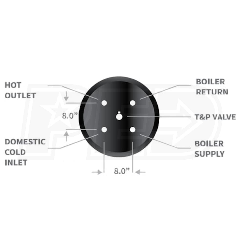 Heatflo 40 Gal. Indirect Water Heater WSD HF40