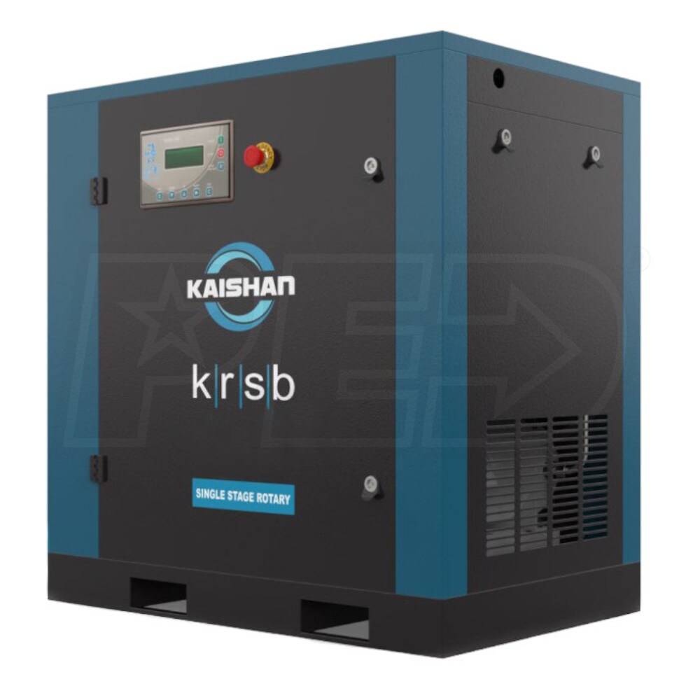 Kaishan 5-HP Tankless Rotary Screw Air Compressor (230V 3-Phase 160 PSI ...