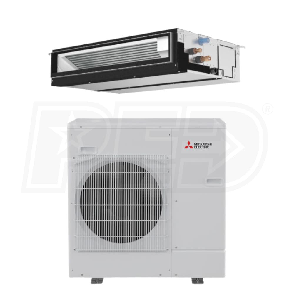 Mitsubishi K Btu Cooling Heating P Series Concealed Duct Air