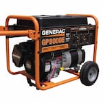 Generac GP8000E - 8000 Watt Electric Start Portable Generator (Scratch & Dent)