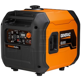 View Generac iQ3500 - 3000 Watt Ultra-Quiet Electric Start Portable Inverter Generator (49-State)