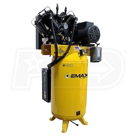 View EMAX Industrial Plus Patented Silent Air 7.5-HP 80-Gallon Two-Stage Air Compressor (460V 3-Phase)