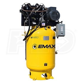 View EMAX Industrial Plus Patented Silent Air 10-HP 120-Gallon Two-Stage Air Compressor (460V 3-Phase)