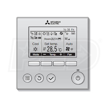 par mitsubishi controller wall wired remote air programmable mounted