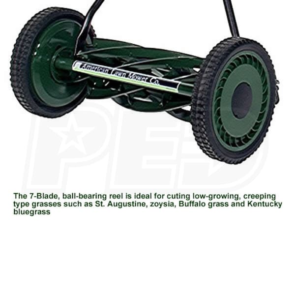 Earthwise 1715-16EW 16 inch Wide, 7 Blade Push Reel Mower for Bent
