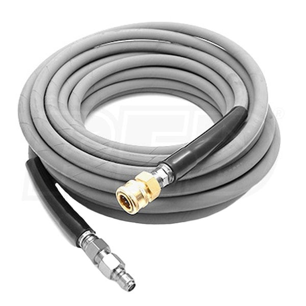 MTM Hydro Kobrajet 50-Foot (3/8) 4000 PSI Non-Marking Gray High Pressure  Hose w/Quick Connectors (Hot / Cold Water)