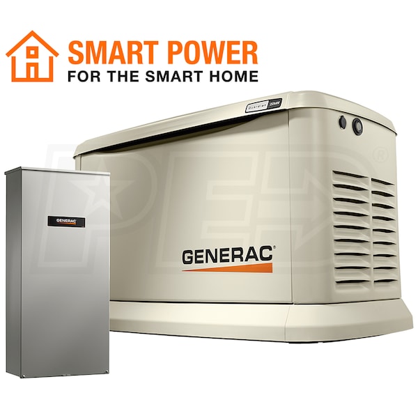 Generac Guardian 22kW Standby Generator System 200A Service Disconnect AC Shedding W Wi Fi