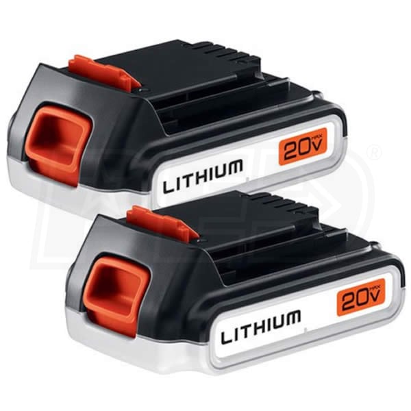 BLACK+DECKER 20V MAX Lithium-Ion Battery Pack 1.5Ah LBXR20 - The