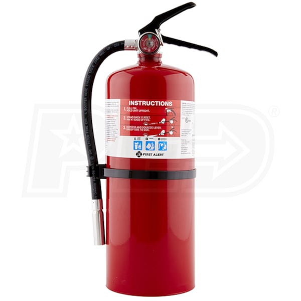 First Alert - PRO10 - Rechargeable Commercial Fire Extinguisher - Red ...