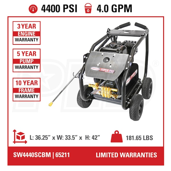Simpson 5000 PSI Pressure Washer Hose Reel 100' x 3/8 (Fits Simpson  SuperPro Roll Cage Models Only)