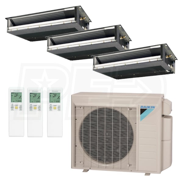 Daikin Aurora Concealed Duct 3 Zone System 24000 Btu Outdoor 7k 12k 18k Indoor 140 1406