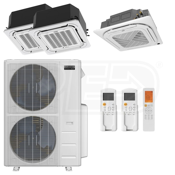 Durastar Sirius Heat™ Ceiling Cassette 3-Zone System - 55,000 BTU ...